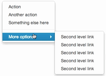 Drop down menu that requires person to move mouse perfectly straight to the right to access the secondary menu level